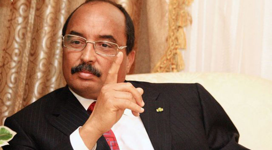 Mauritania's President Mohamed Ould Abdel Aziz